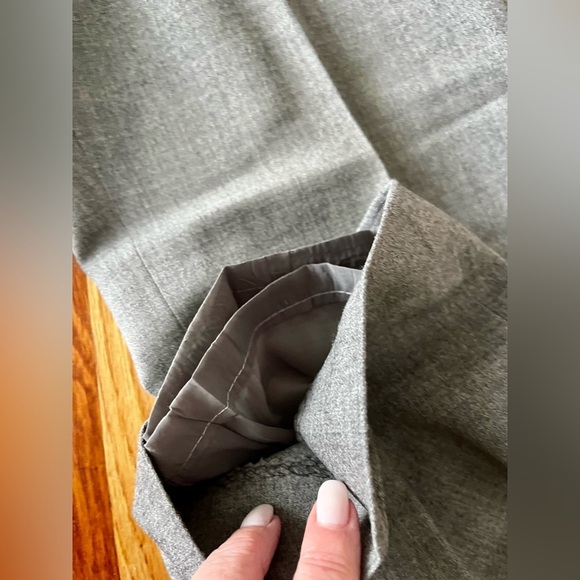 Talbots Petites Women’s Size 10 Gray Wool Dress Slacks Pants Lined - Picture 9 of 10